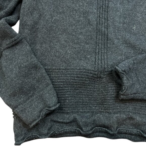 Stone Island Wool Roll Neck Cowl Sweater Gray Large Pre-Owned - Picture 9 of 14